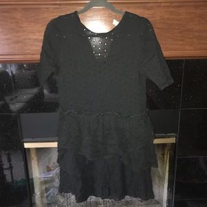 Black eyelet sundress